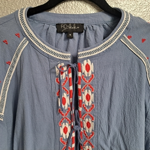 RD & Koko Women's Embroidered Open Front Jacket   Size M - Picture 3 of 11